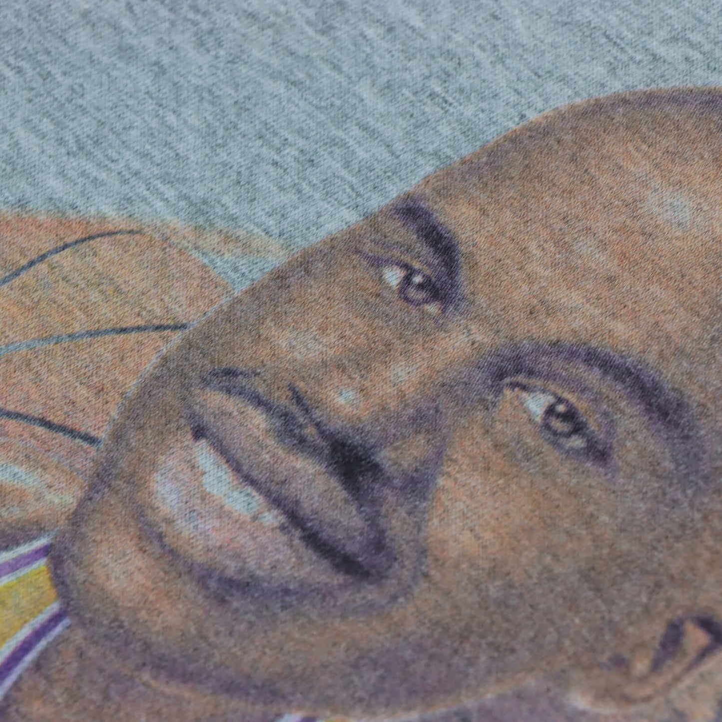 Vintage 'SHAQ' LOS ANGELES LAKERS Shaquille O'Neal NBA USA Made Grey T-Shirt (L)