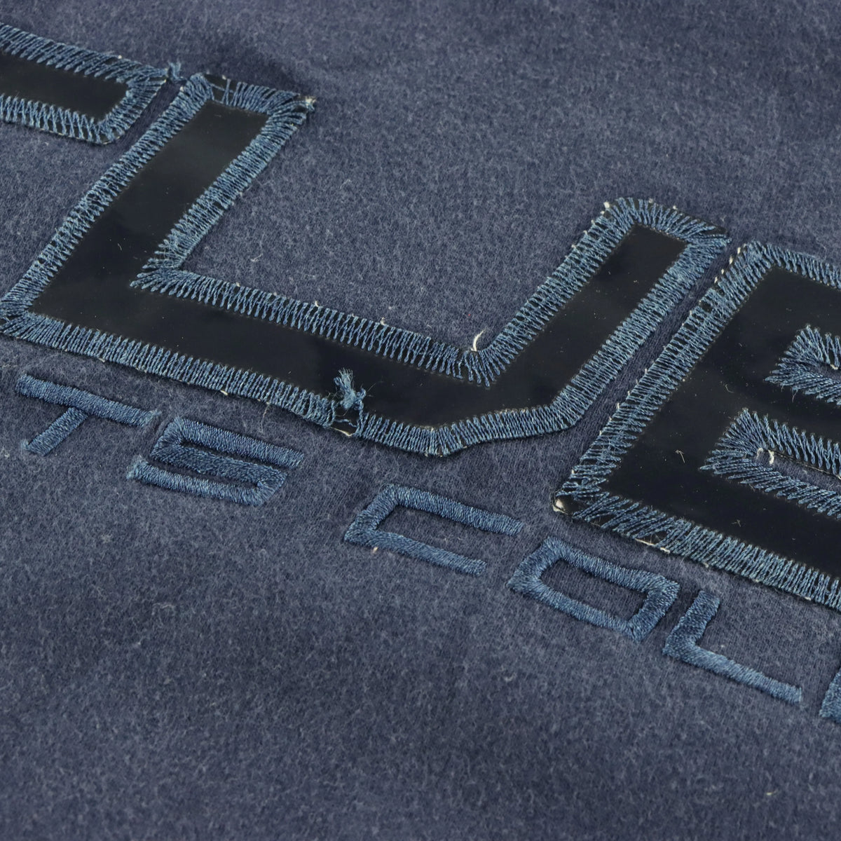 Vintage FUBU Sports Collection Navy Blue & Black Spell Out Logo Tee (L) Vintage Sole Melbourne