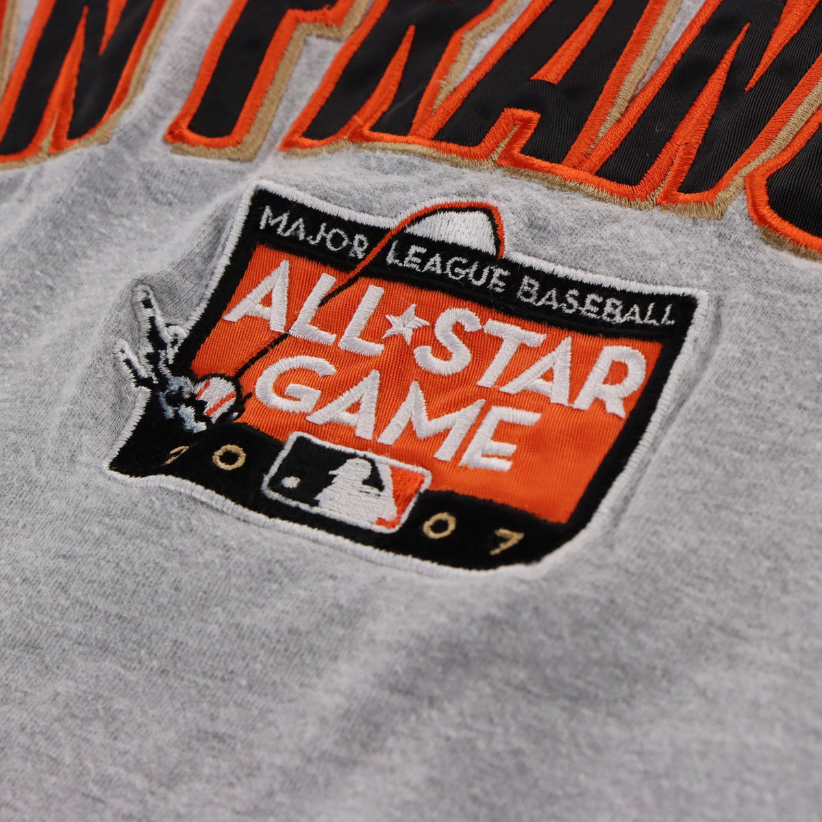 NIKE San Francisco Giants MLB All-Star Game 2007 Centre Swoosh Grey Long Sleeve Tee (L) Vintage Sole Melbourne
