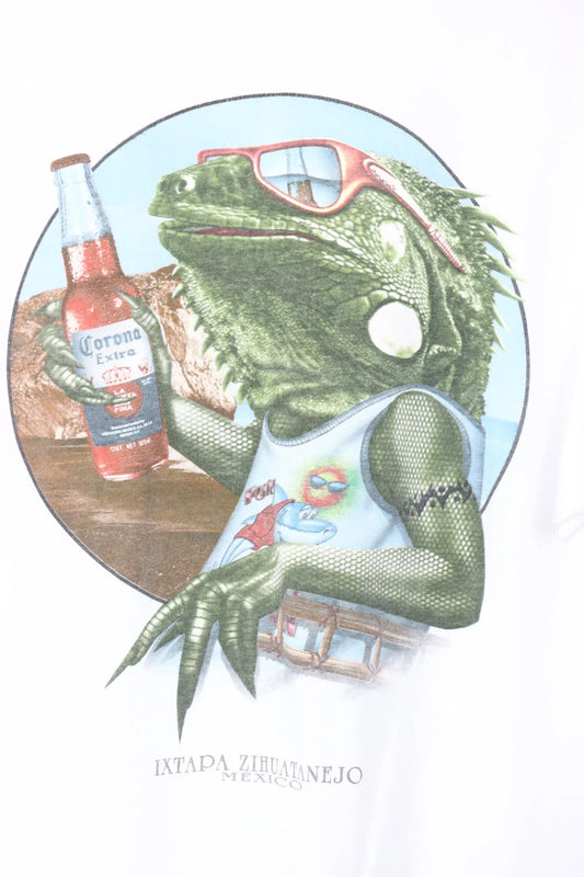 Corona Extra Lizard in Mexico Beer Promo Tee (XL) Vintage Sole Melbourne