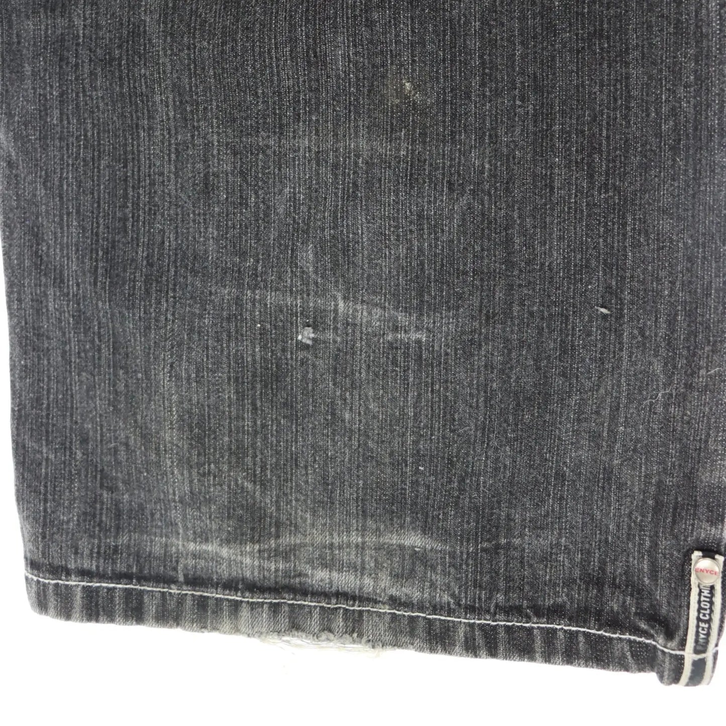 ENYCE Straight Leg Jeans with Yellow Logo Embroidered Pocket (40) Vintage Sole Melbourne