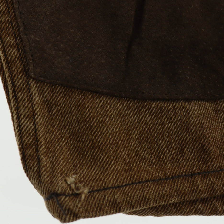 VINTAGE JNCO Double Knee Suede Patch Denim USA Made Shorts (29)