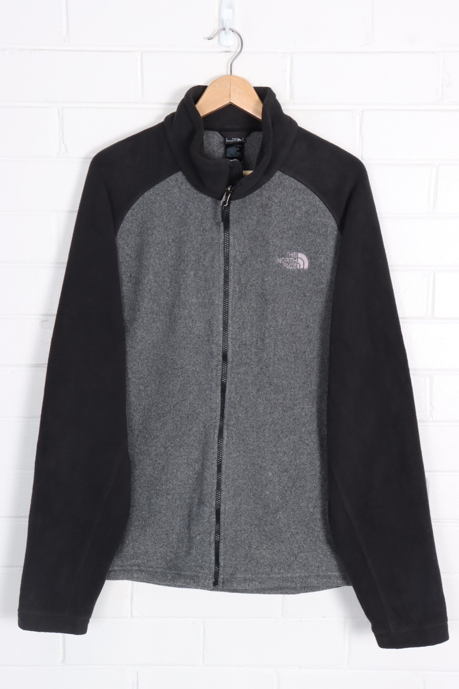 Grey fuzzy outlet north face