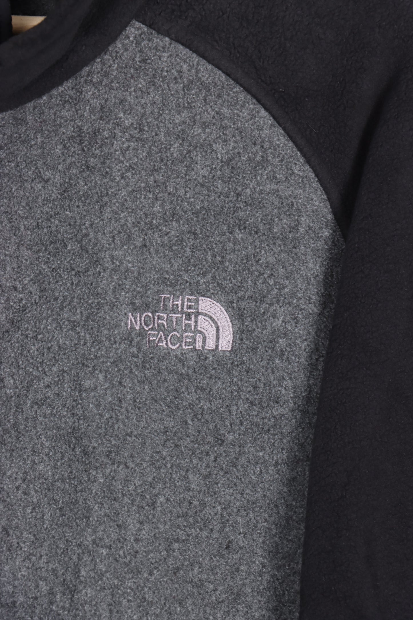 THE NORTH FACE Two Tone Grey Zip Up Fleece (XL) - Vintage Sole Melbourne