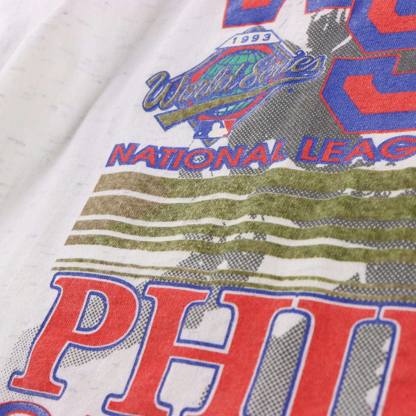 Vintage 1993 Philadelphia Phillies MLB World Series Single Stitch Heather White T-Shirt USA Made (XL) Vintage Sole Melbourne
