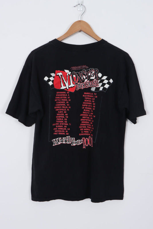 Monster Truck Smash World Tour 2001 Graphic Tee USA Made (M-L)