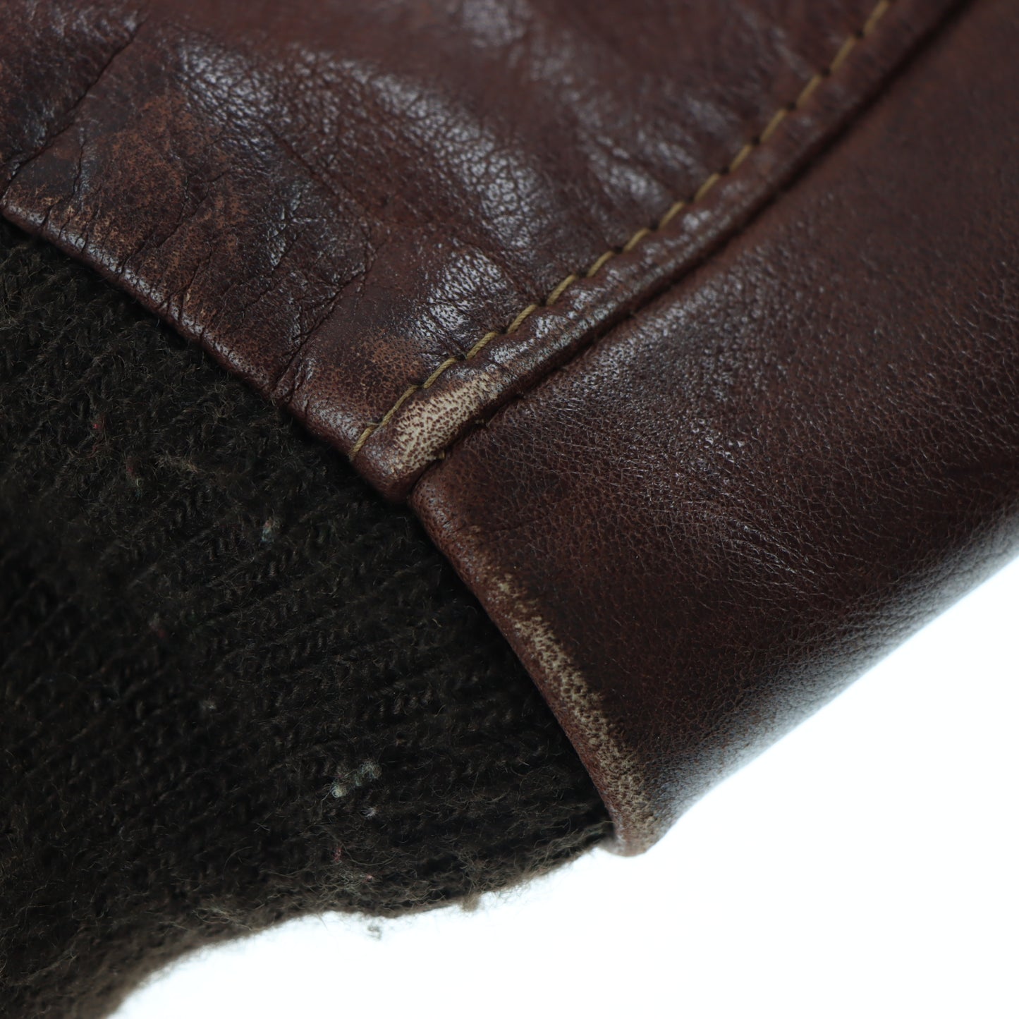 Vintage SCHOTT 70s Brown Leather Flight Jacket IS-674-MS (L)
