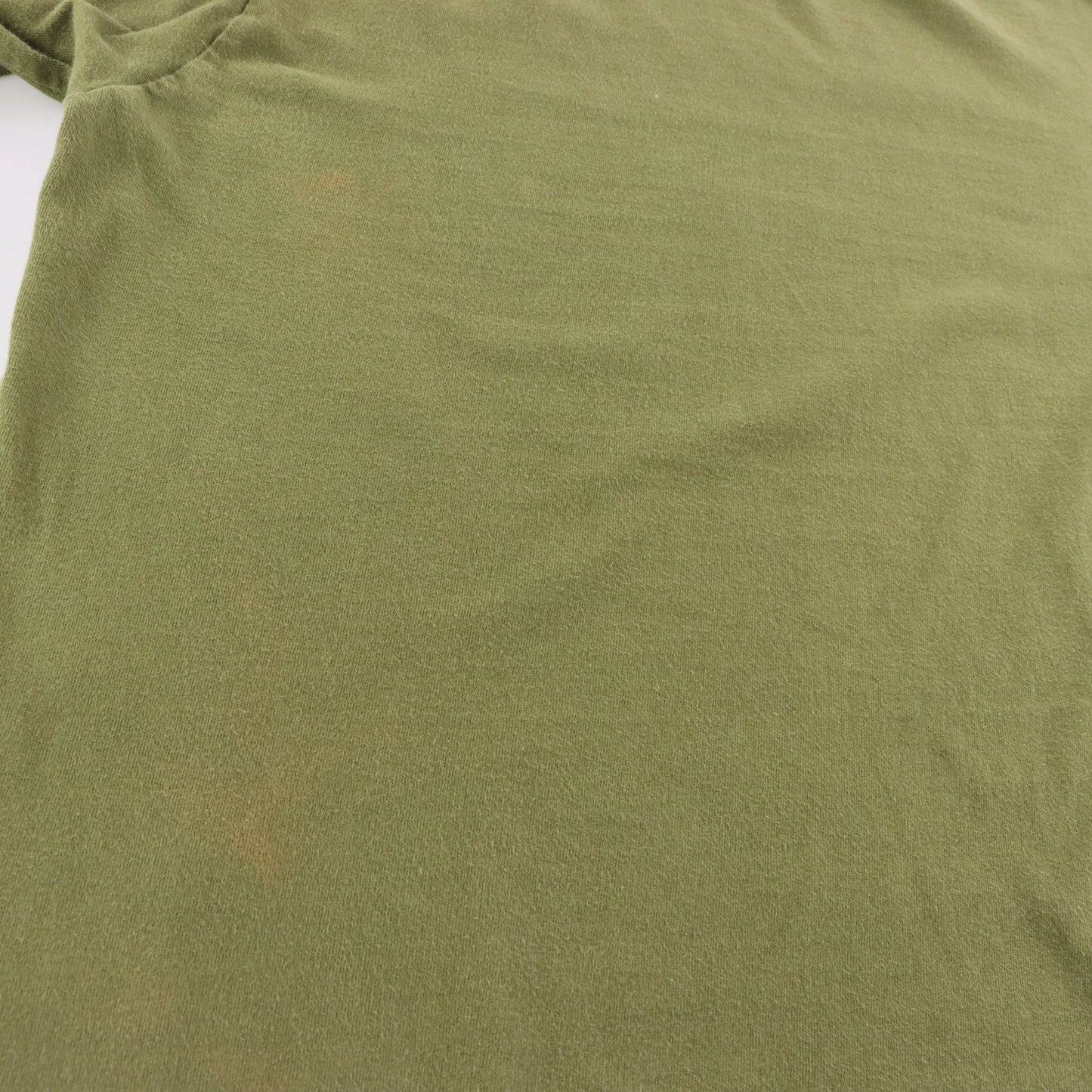 NIKE Khaki Green & White Embroidered Swoosh Logo Tee (L) Vintage Sole Melbourne