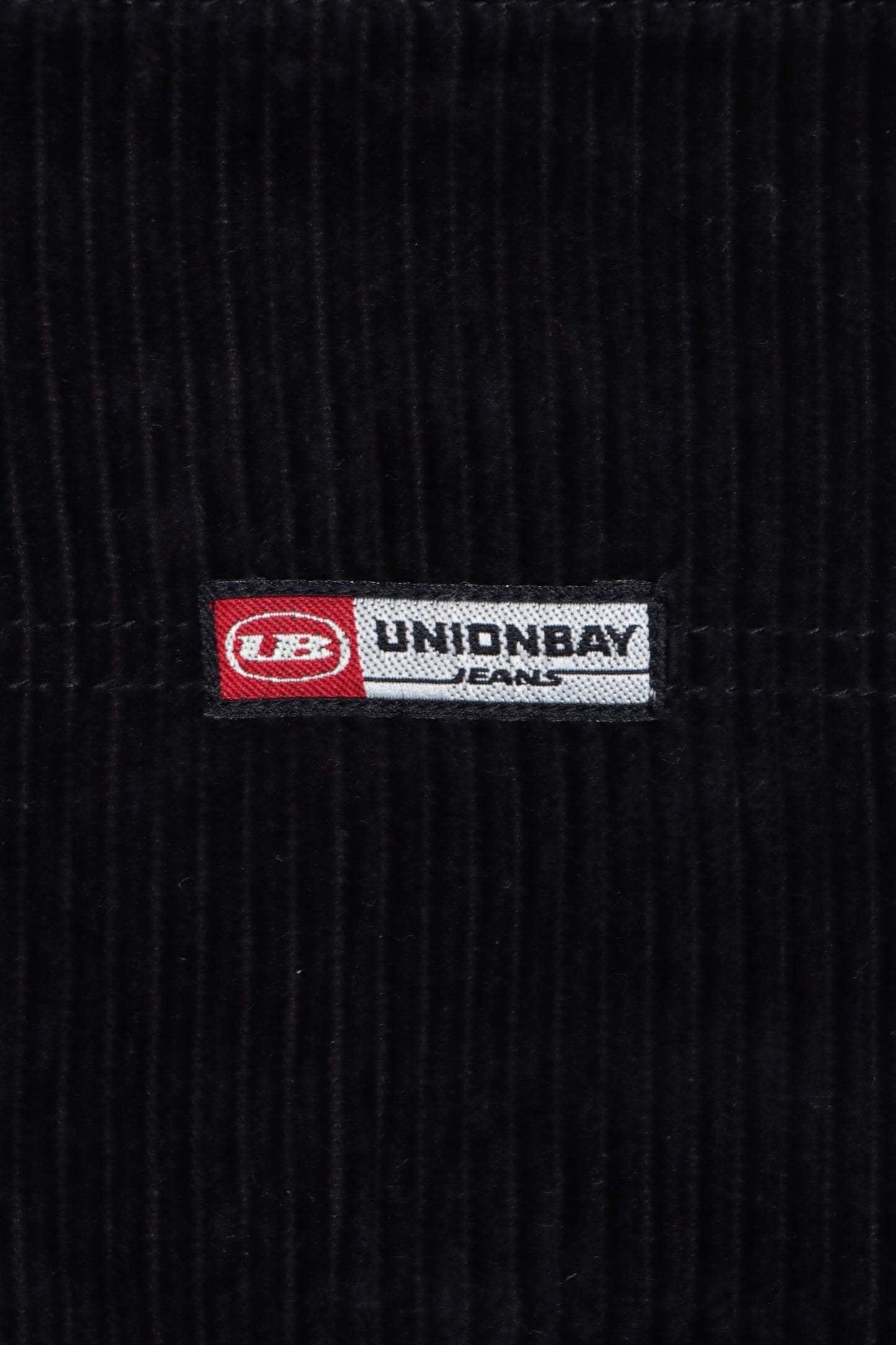 UNION BAY Black Corduroy Long Workwear Overalls (M)