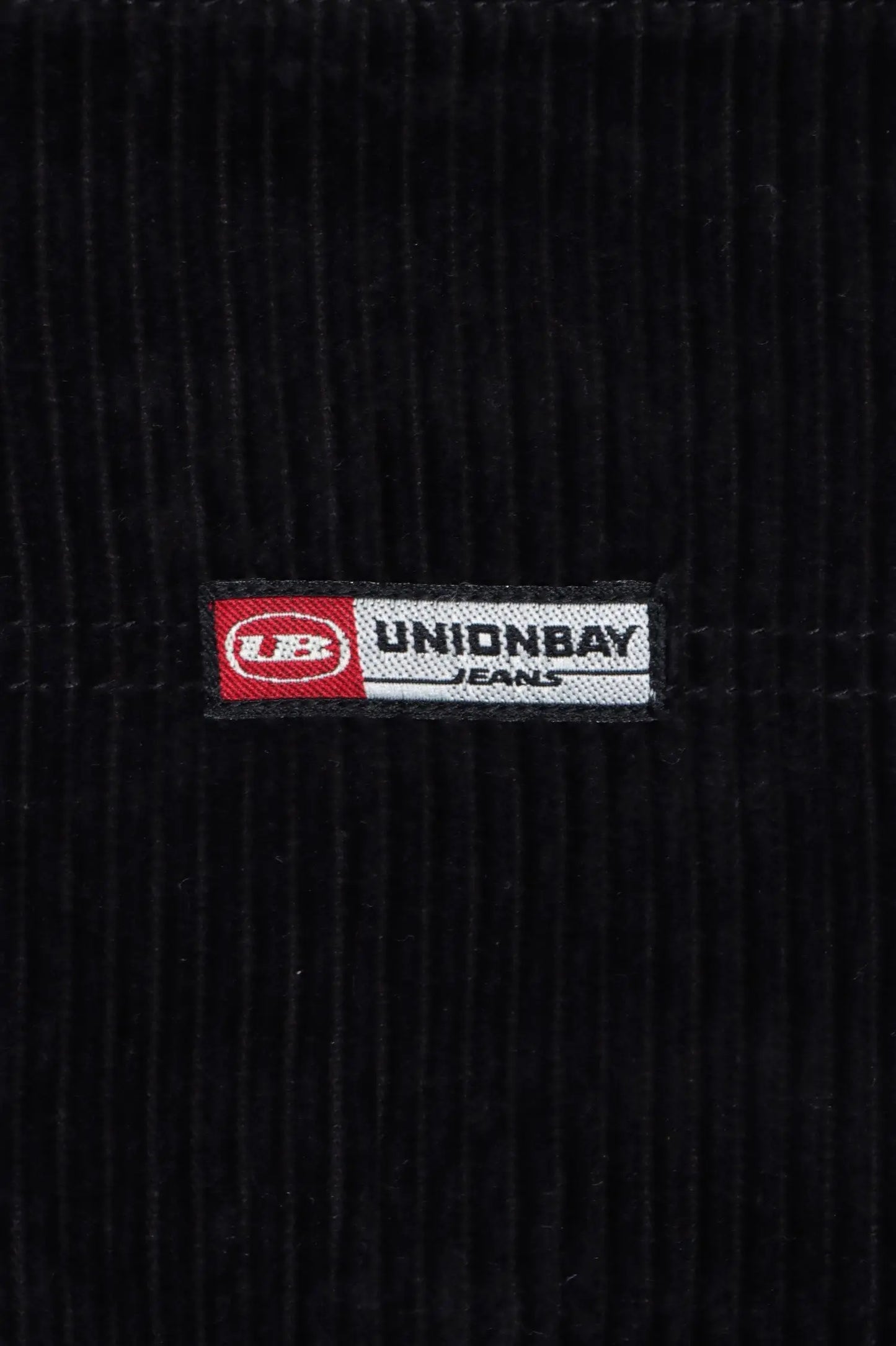 UNION BAY Black Corduroy Long Workwear Overalls (M) - Vintage Sole Melbourne