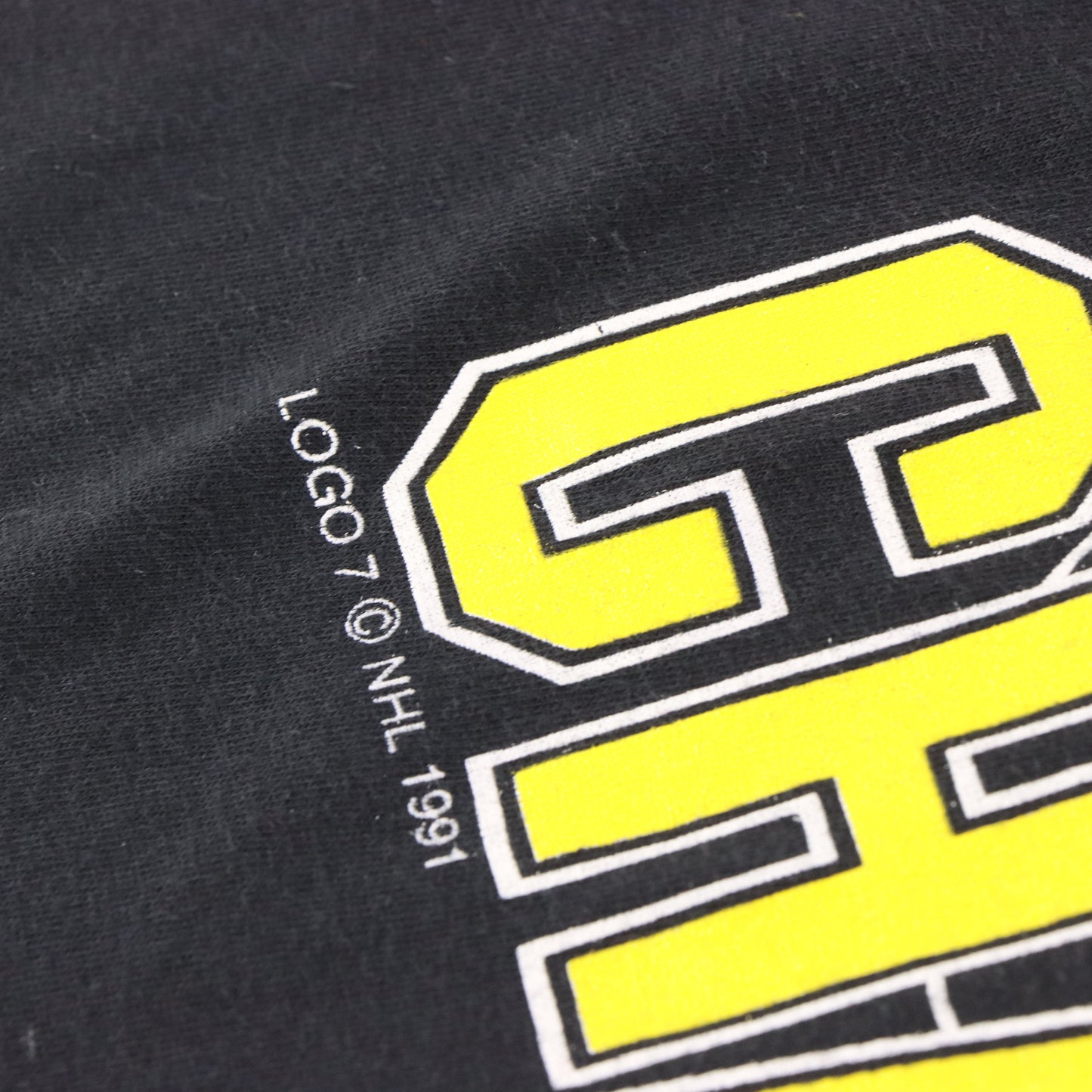 Vintage 1991 Pittsburgh Penguins NHL 50/50 USA Made Black Hockey T-Shirt (XL) Vintage Sole Melbourne