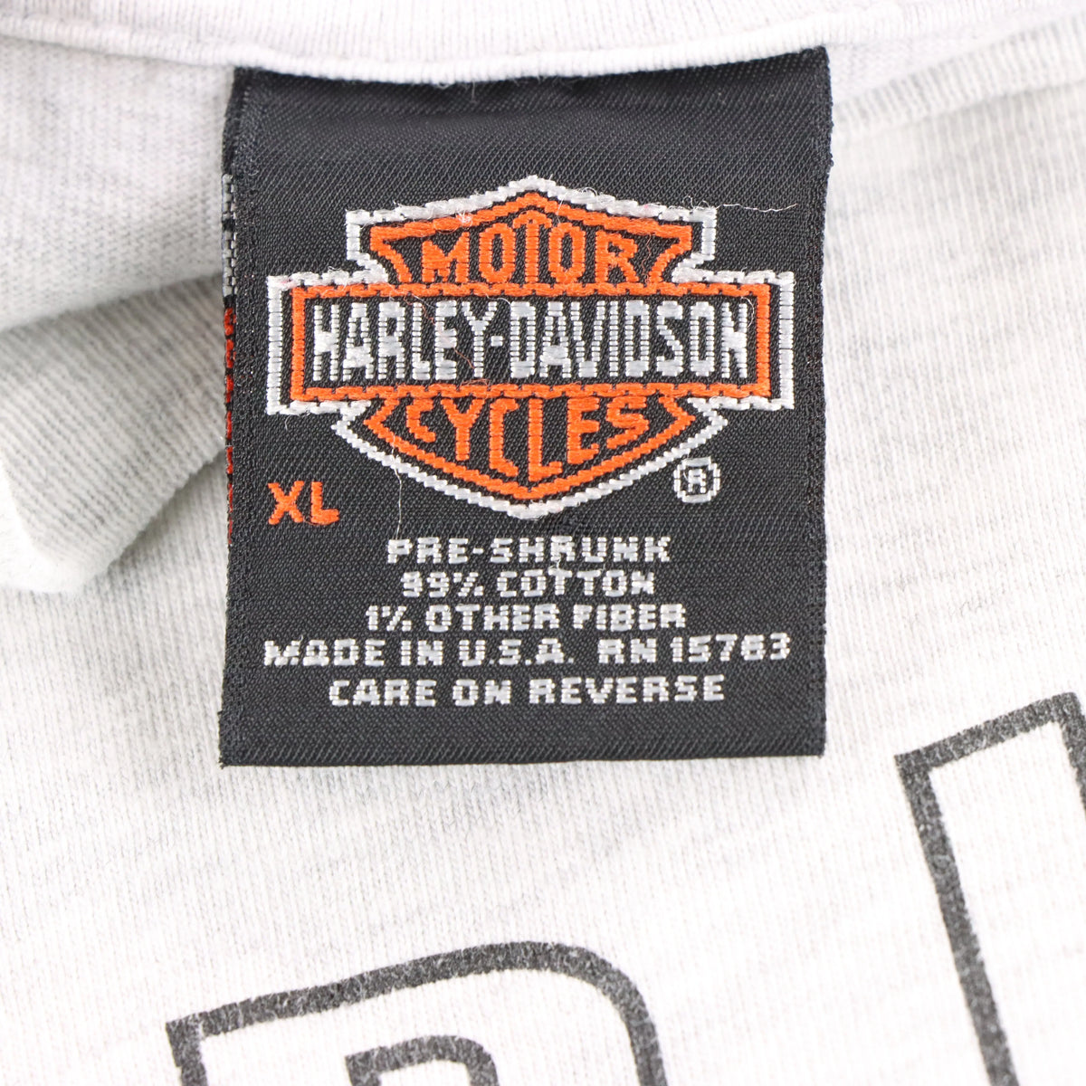 Vintage HARLEY DAVIDSON Austin Texas Double Sided Light Grey T-Shirt USA Made (XL) Vintage Sole Melbourne