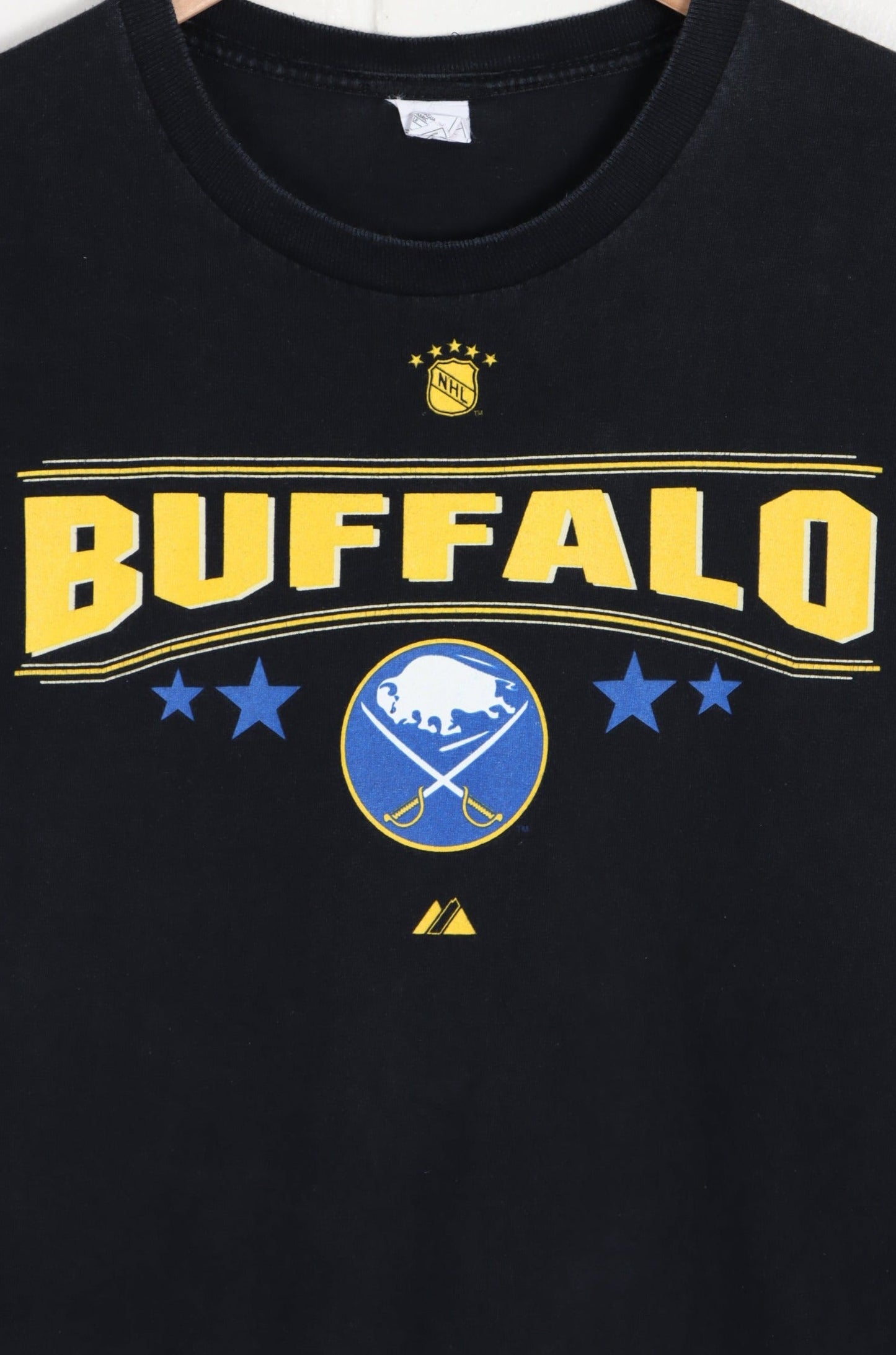 NHL Buffalo Sabres Championship History Front Back T-Shirt (M-L)