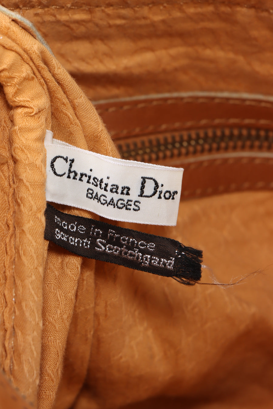 Vintage CHRISTIAN DIOR BAGAGES Leather & Suede 'Boston' Duffle Bag