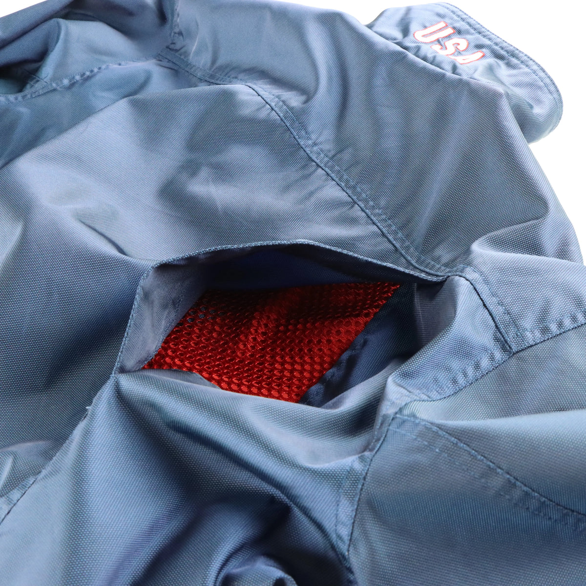 NIKE Team USA Soccer Embroidered Logo Navy Full Zip Vented Windbreaker Jacket (L) Vintage Sole Melbourne