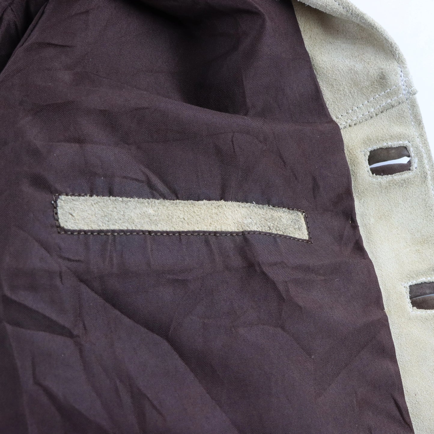 Vintage CREACIONES Hand-Tooled Beige Suede Western Fringe Jacket (XL) Vintage Sole Melbourne