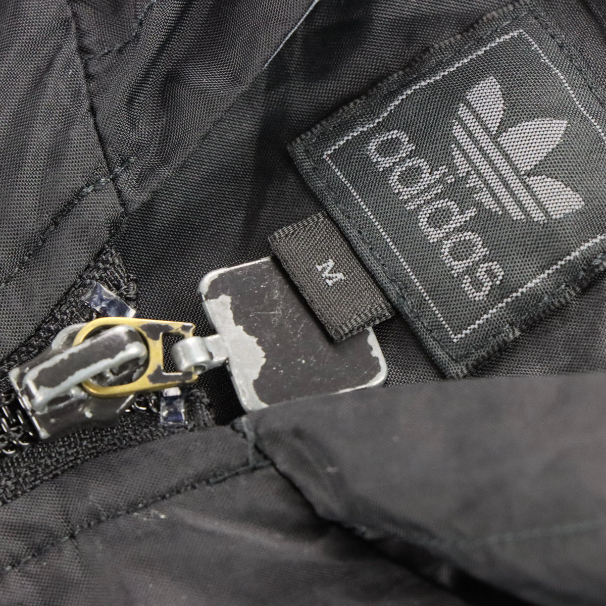 Vintage ADIDAS Embroidered Logo Grey & Black Windbreaker Jacket (M) Vintage Sole Melbourne