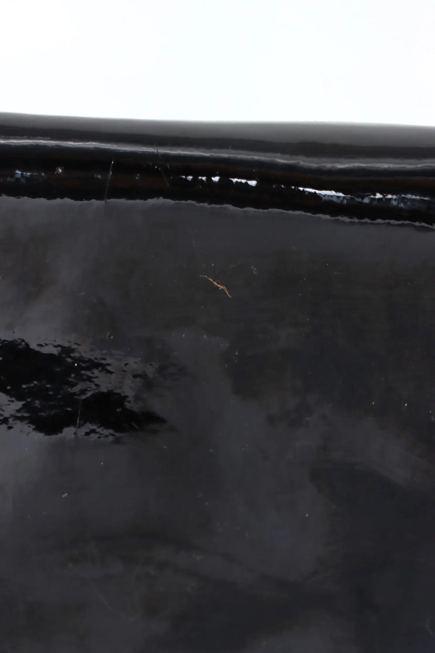 CHRISTIAN LOUBOUTIN Black Patent Leather 'Pigalle' Spike Clutch France Made Vintage Sole Melbourne