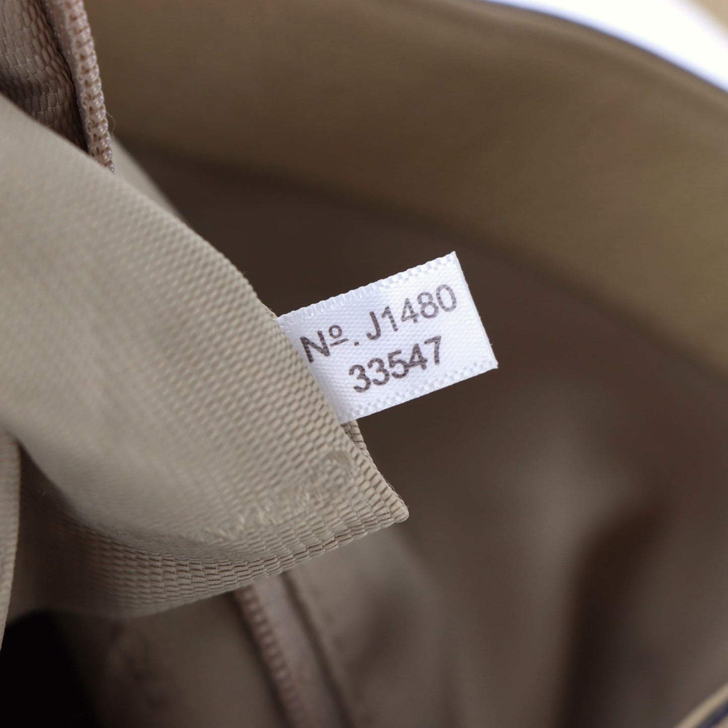 COACH 'Edie' 33547 Beige Leather Hobo Bag