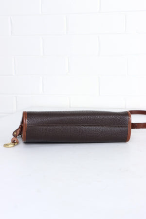 Vintage DOONEY & BOURKE Black & Brown Leather Crossbody Bag USA Made