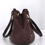 GUCCI 'Guccissima' Abbey Brown Leather Tote Bag