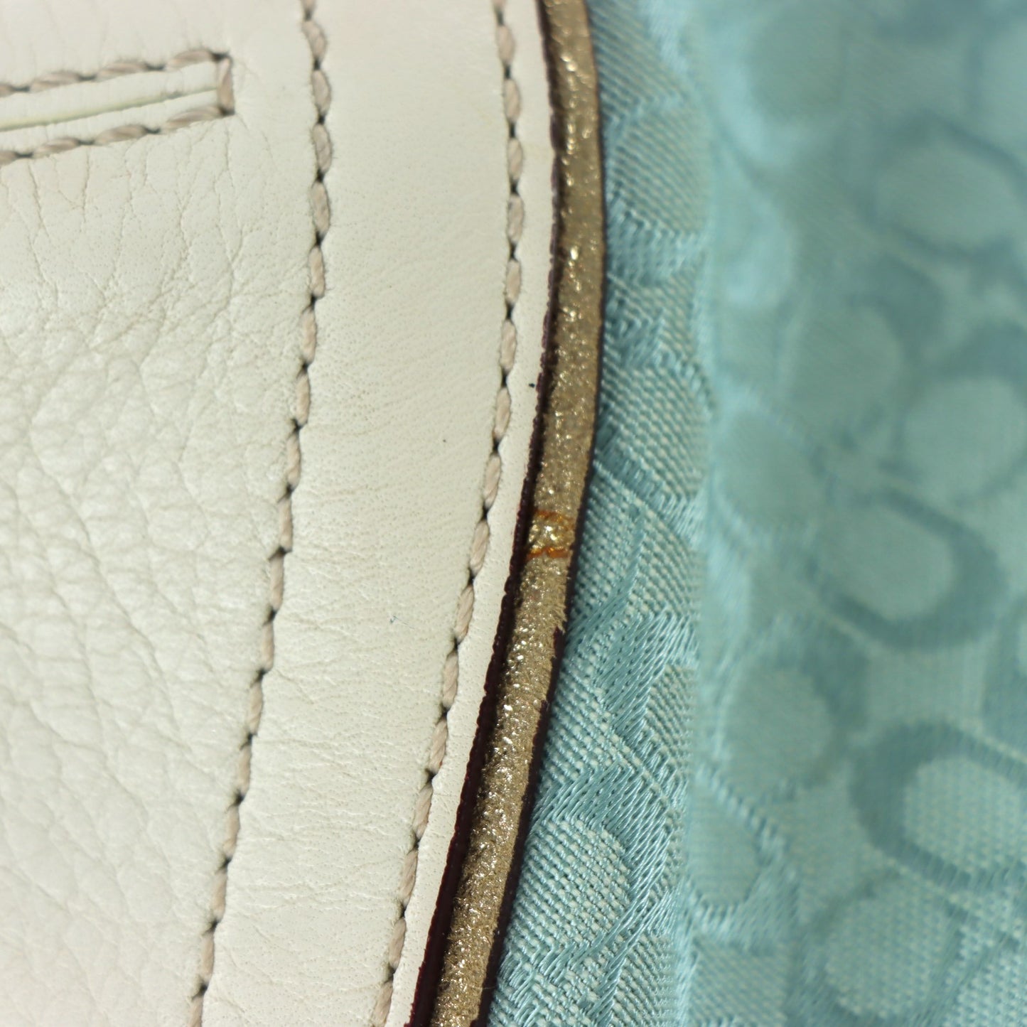 COACH 'Soho' 1457 Signature Blue Jacquard Shoulder Bag