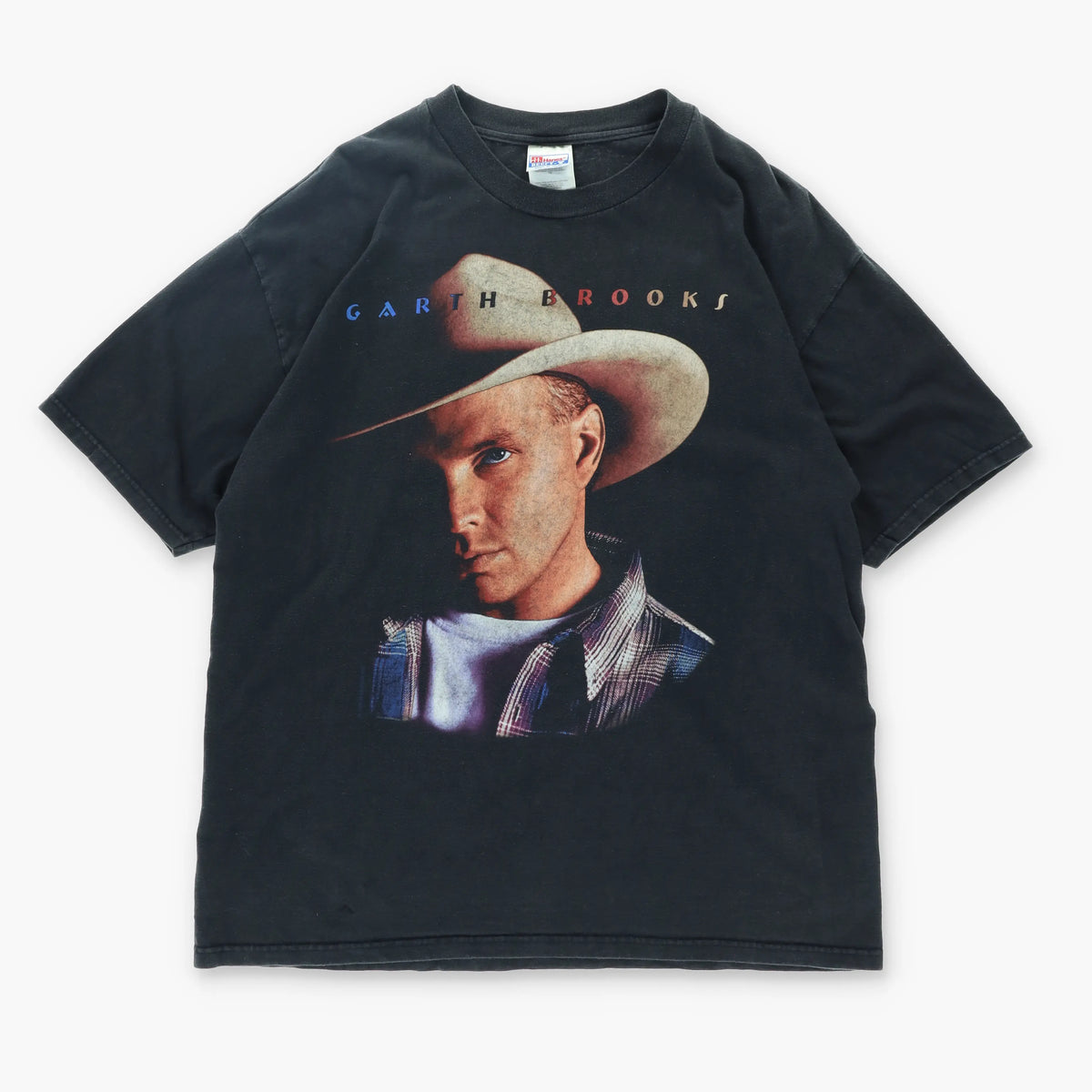 Garth Brooks Large Front Graphic Music Tour Black T-Shirt (XL) Vintage Sole Melbourne