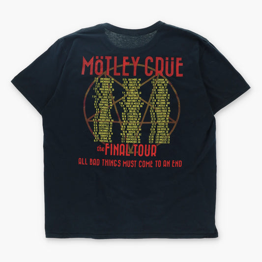 Motley Crue 'The Final Tour' Band Tour Music T-Shirt (XL) Vintage Sole Melbourne