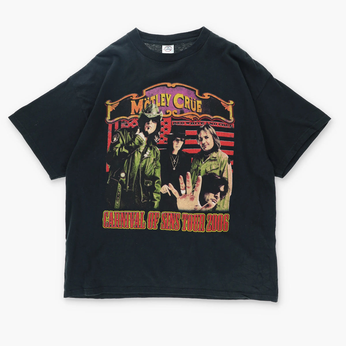 Motley Crue 'Carnival of Sins Tour' Band Promo Music T-Shirt (XL) Vintage Sole Melbourne