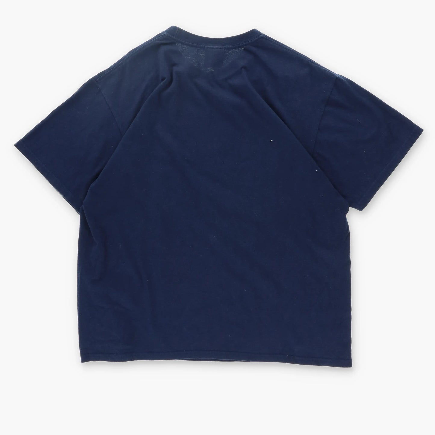 NIKE Spell Out Yellow Large Centre Swoosh Logo Navy T-Shirt (L) Vintage Sole Melbourne