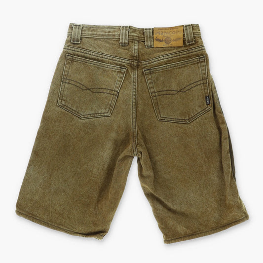 VINTAGE JNCO Double Knee Suede Patch Denim USA Made Shorts (29) Vintage Sole Melbourne