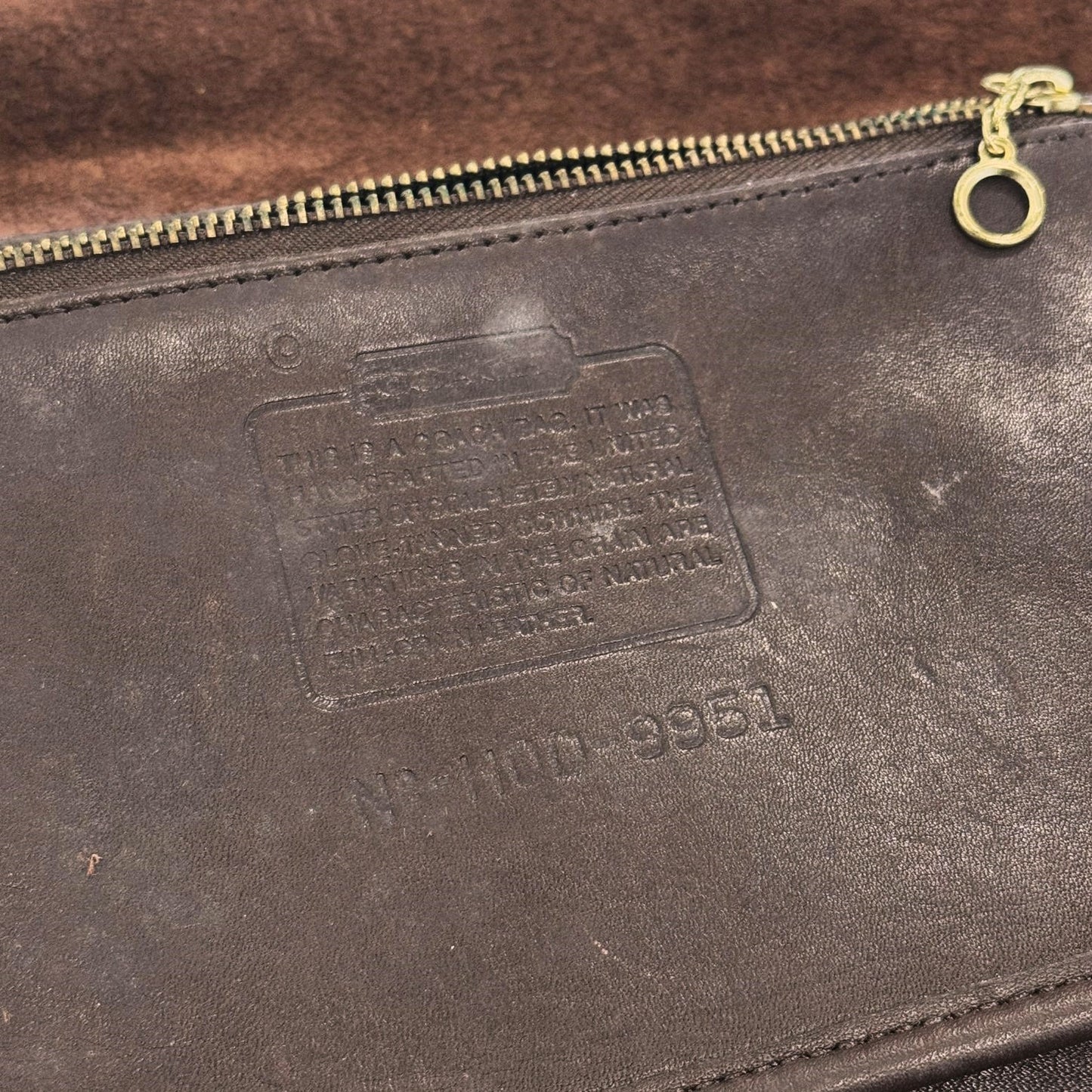 Vintage COACH 'Patricia' 9951 Mahogany Leather Flap Bag USA Made