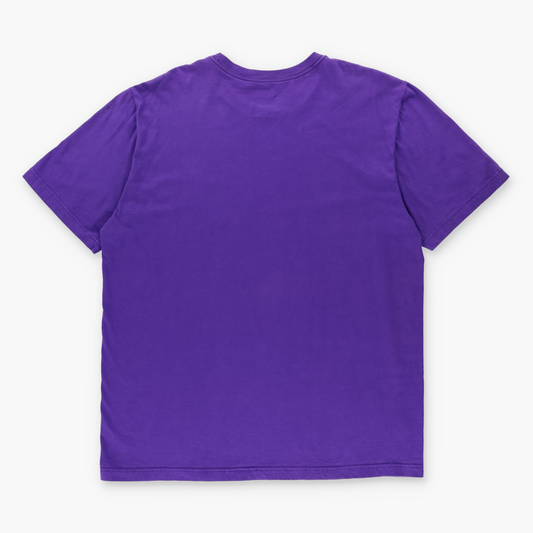 NIKE Purple & Yellow Regular Fit Embroidered Swoosh Logo Tee (XL-XXL)