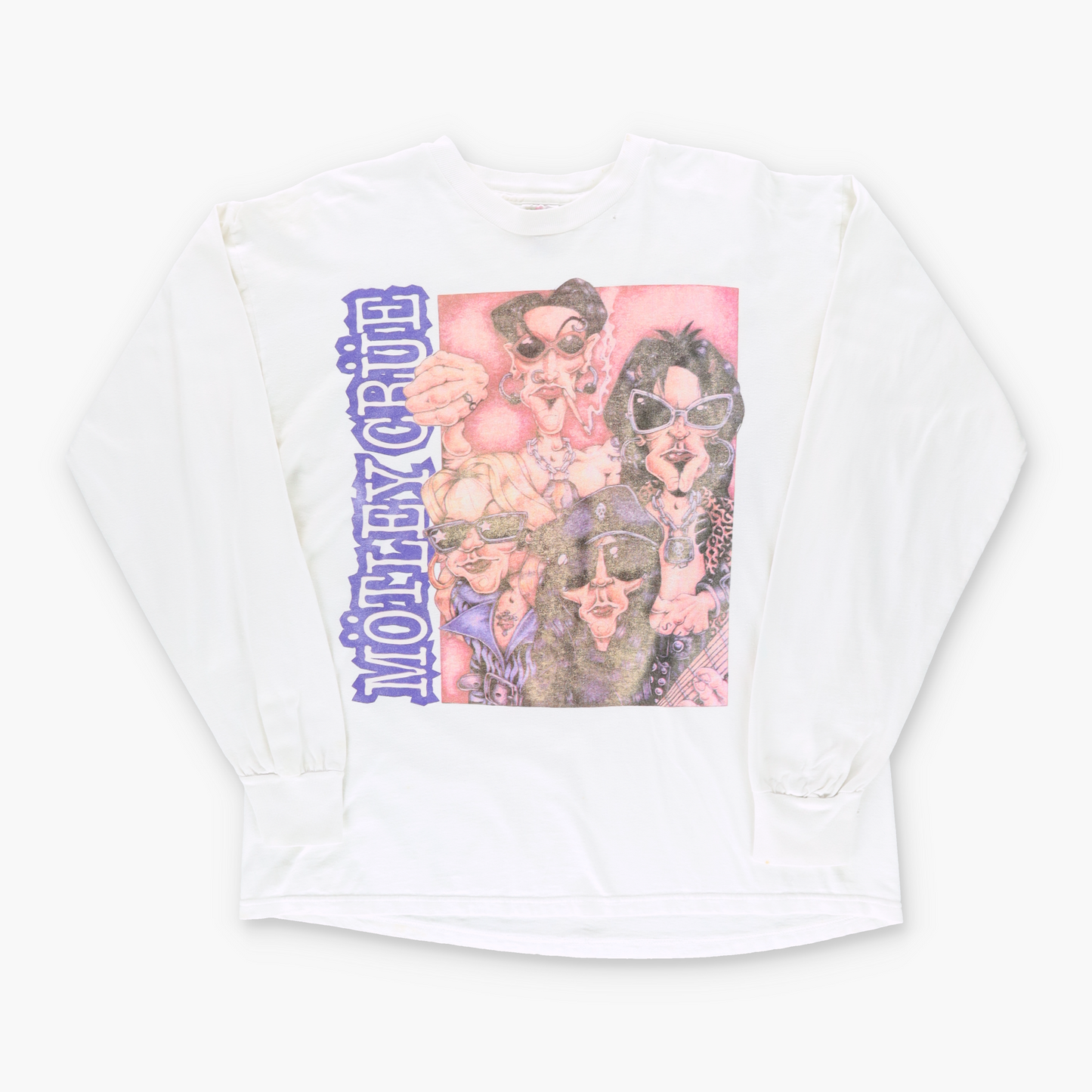 Motley Crue 1999 'Greatest Hits Tour' Cartoon Graphic Longsleeve (L-XL)