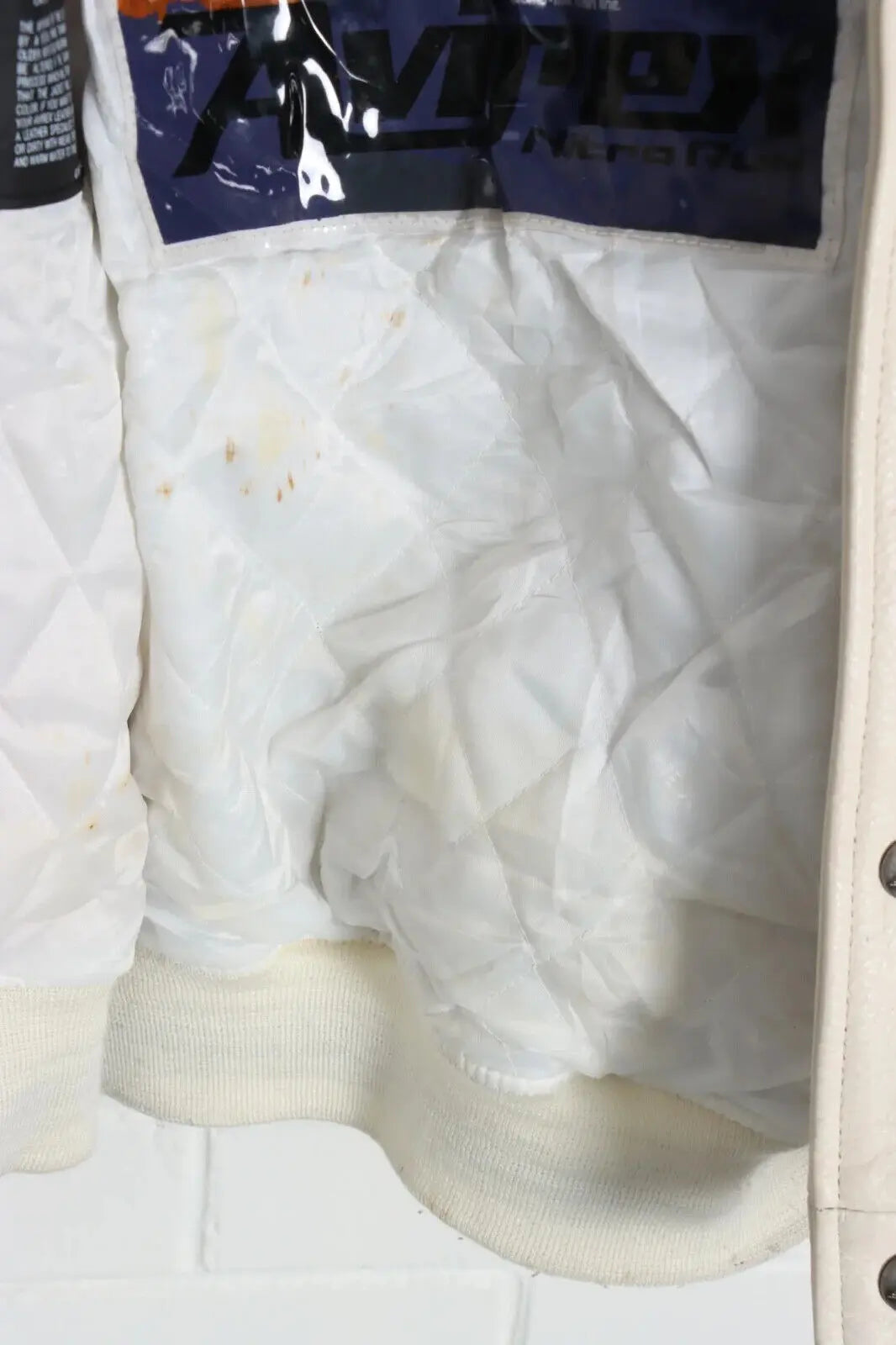 AVIREX 75th Anniversary Embroidered Limited Edition Leather Bomber Jacket (XXL) Vintage Sole Melbourne