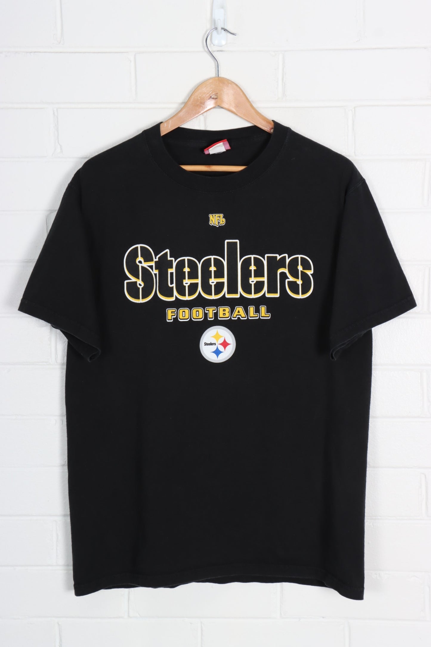 Pittsburgh Steelers NFL Football Big Logo Tee (M-L) - Vintage Sole Melbourne