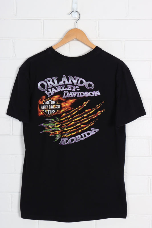 HARLEY DAVIDSON Orlando Florida Alligator Front & Back Graphic Tee (M) - Vintage Sole Melbourne
