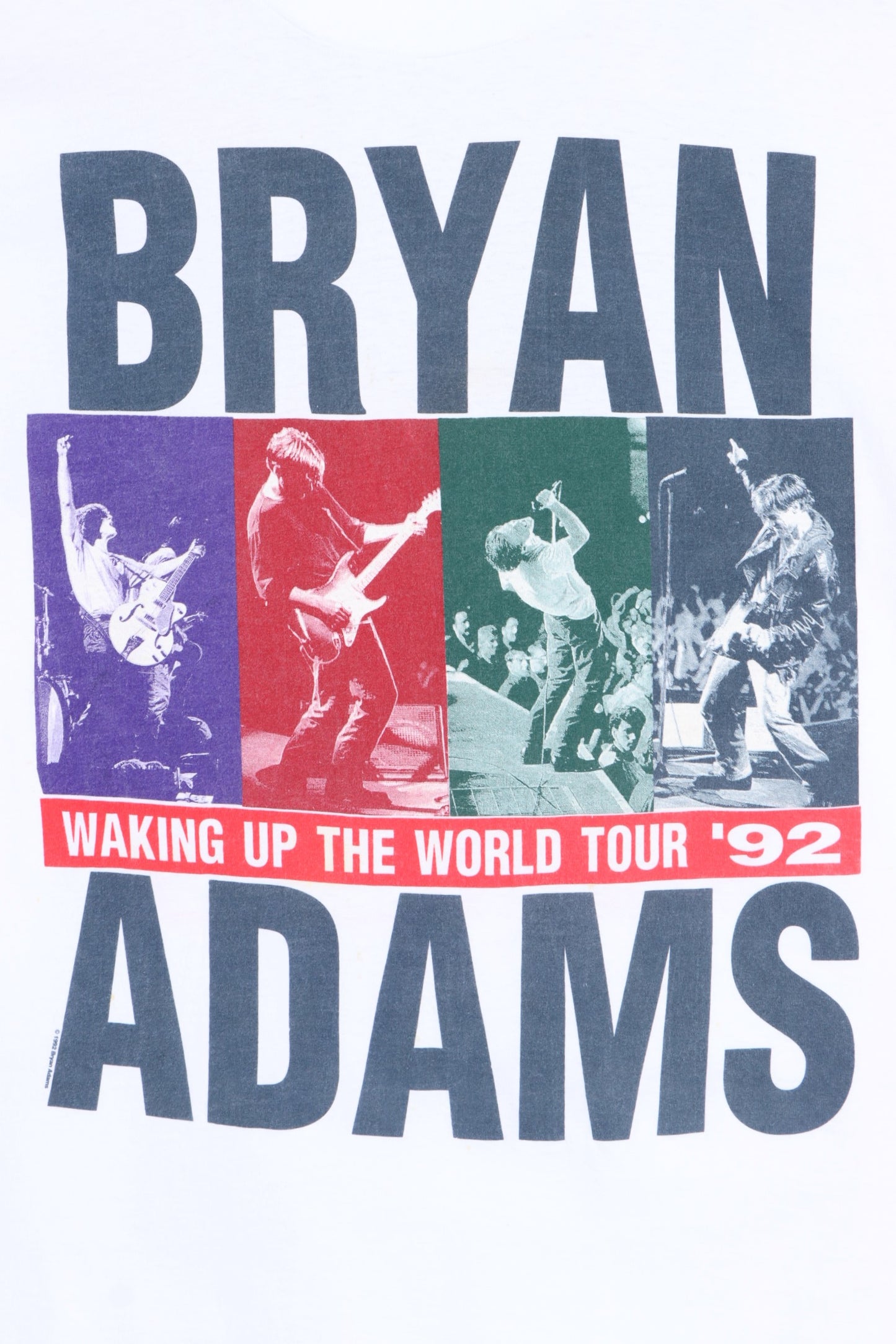 Bryan Adams 'Waking Up The World' 1992 Tour Single Stitch T-Shirt (L) - Vintage Sole Melbourne