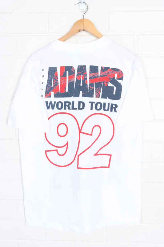 Bryan Adams 'Waking Up The World' 1992 Tour Single Stitch T-Shirt (L) - Vintage Sole Melbourne