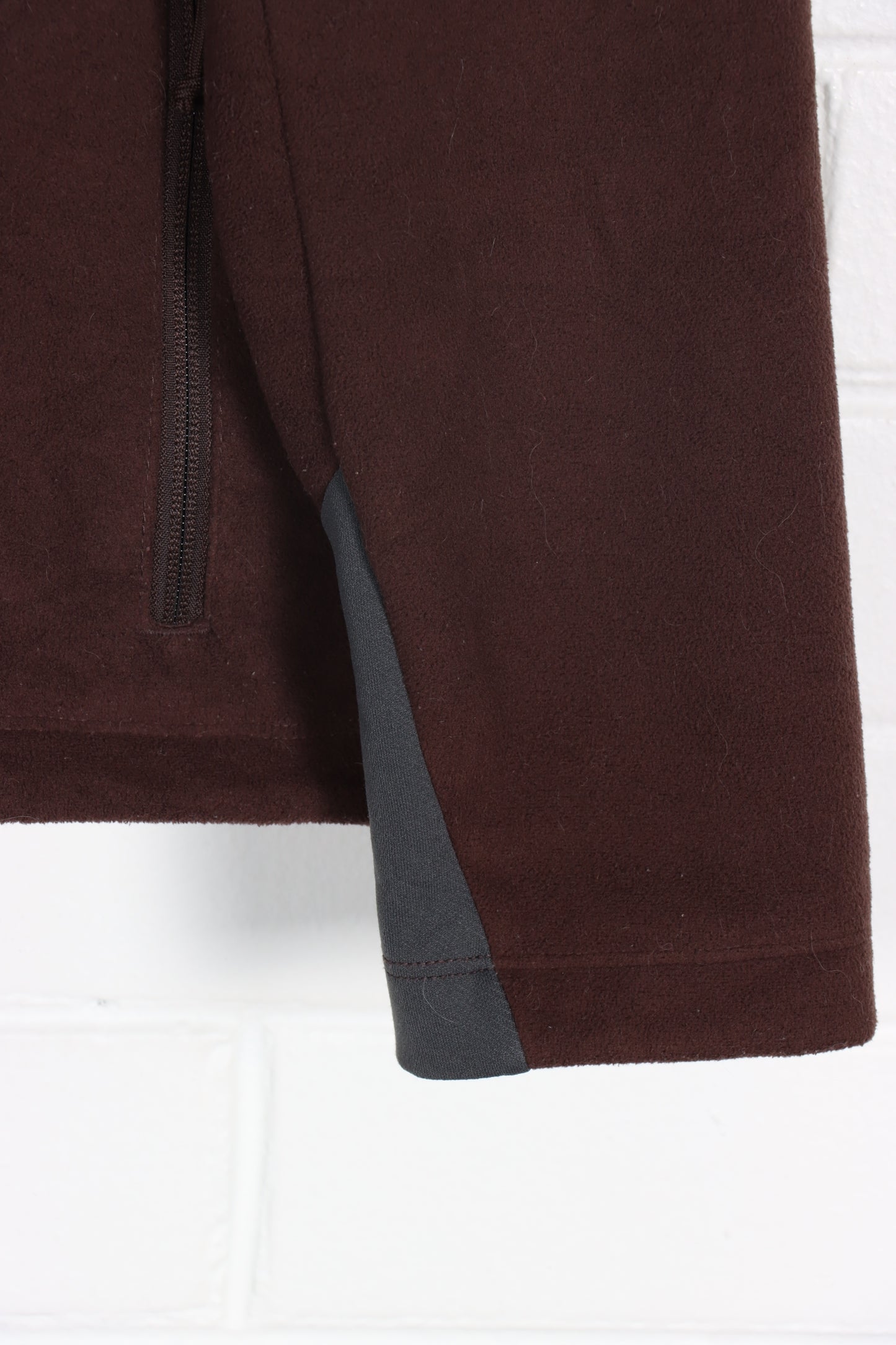 THE NORTH FACE Brown Sherpa Lined Zip Up Panel Fleece (L) - Vintage Sole Melbourne