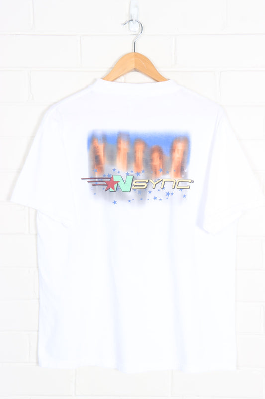 NSYNC 90s Colourful Front & Back Music Band Tee (L) - Vintage Sole Melbourne