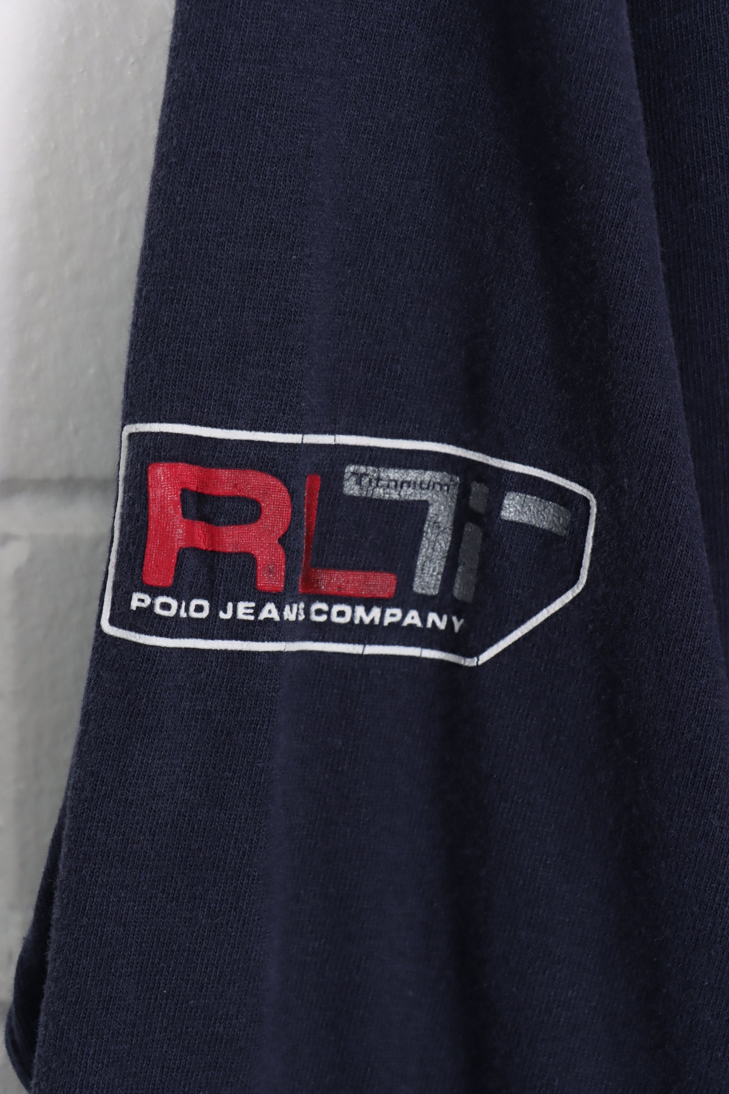 POLO JEANS RALPH LAUREN Titanium USA Made Long Sleeve T-Shirt (XL) - Vintage Sole Melbourne