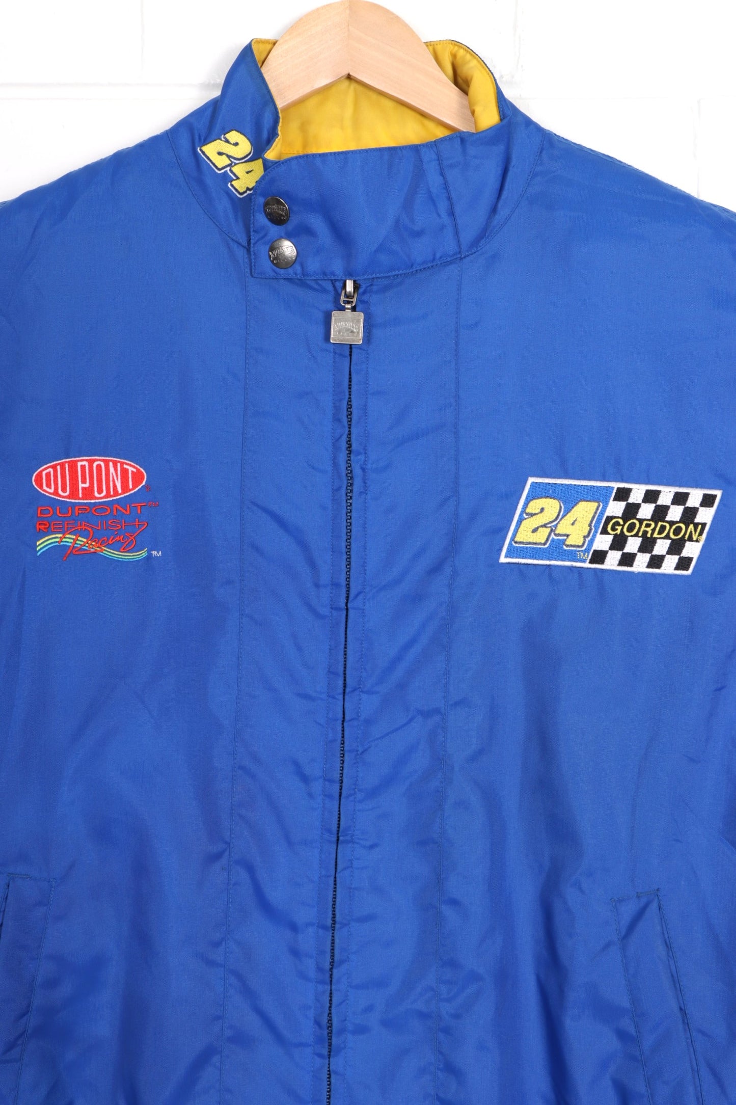 NASCAR Jeff Gordon #24 Dupont NUTMEG Padded Windbreaker Jacket (XL) - Vintage Sole Melbourne