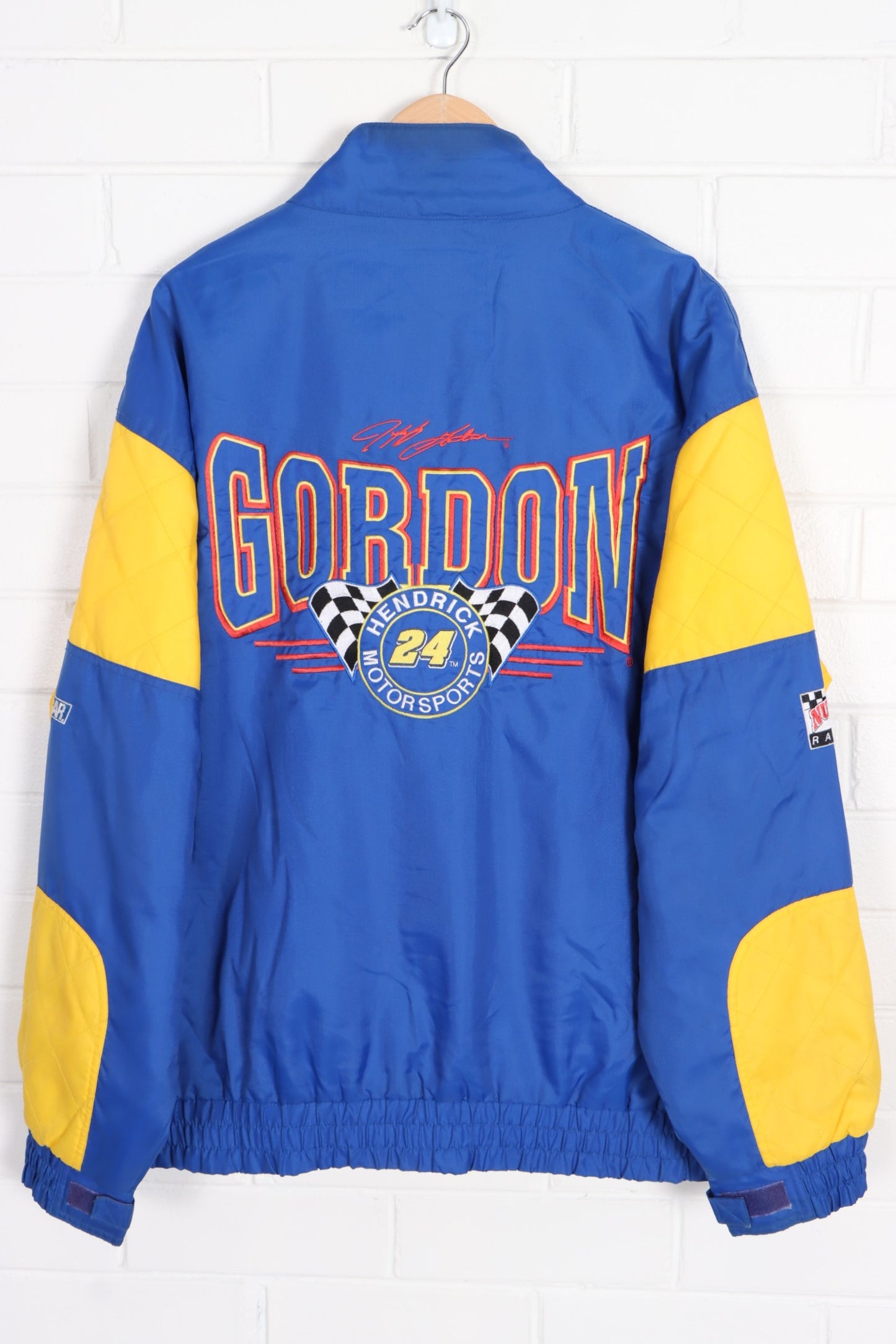 NASCAR Jeff Gordon #24 Dupont NUTMEG Padded Windbreaker Jacket (XL) - Vintage Sole Melbourne