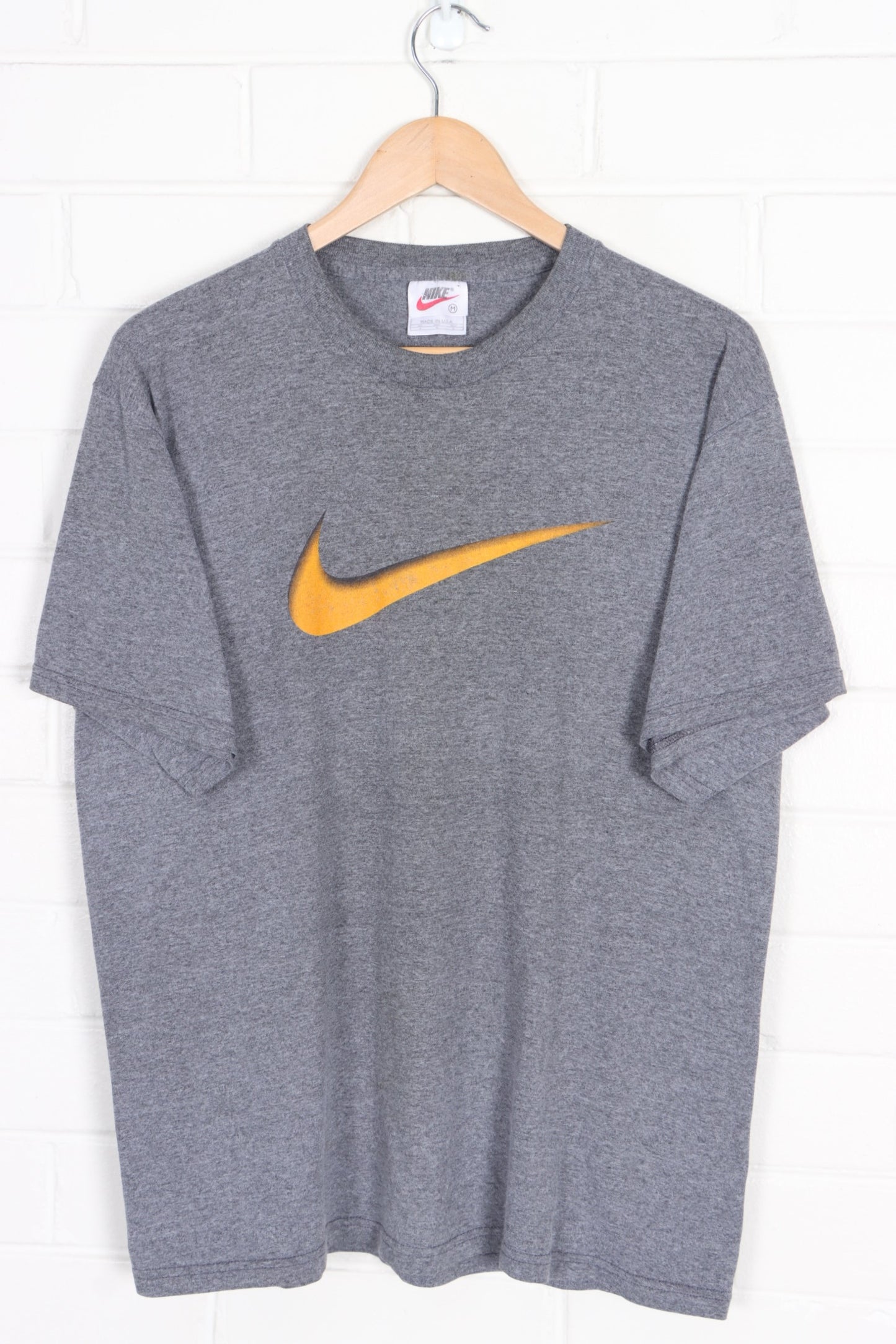 NIKE 3D Swoosh Logo T-Shirt USA Made (L) - Vintage Sole Melbourne