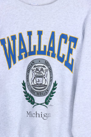 Wallace Michigan 1992 Crest Logo Sweatshirt (XL)