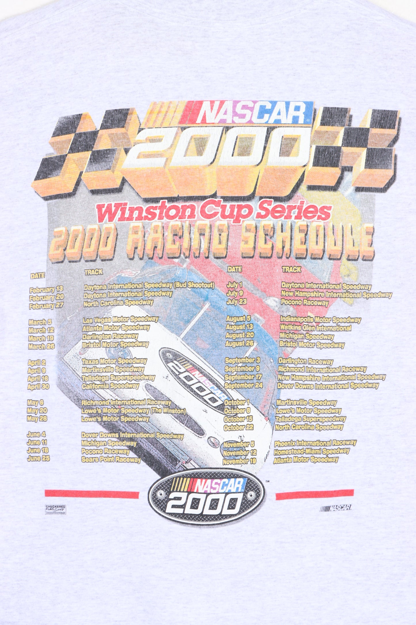 NASCAR Winston Cup 2000 Front Back T-Shirt (L) - Vintage Sole Melbourne