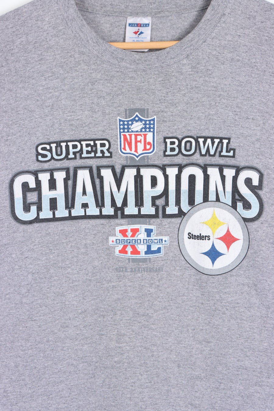 NFL Pittsburgh Steelers 40th Anniversary Super Bowl Champions Tee (XL) - Vintage Sole Melbourne
