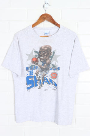 Shaquille O'Neal NBA Orlando Magic 1992 1993 Rookie Single Stitch Tee (M) - Vintage Sole Melbourne