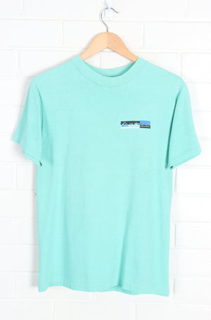 Mint QUIKSILVER Single Stitch Front & Back USA Made Print Tee (S) - Vintage Sole Melbourne